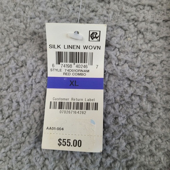 Tasso Elba Island Shirt Men's XL Multicolor Hawaiian Christmas Festive Rayon - Picture 10 of 14